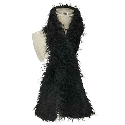 アワーレガシィー OUR LEGACY FLOSS SCARF BLACK FAKE FUR メンズ
