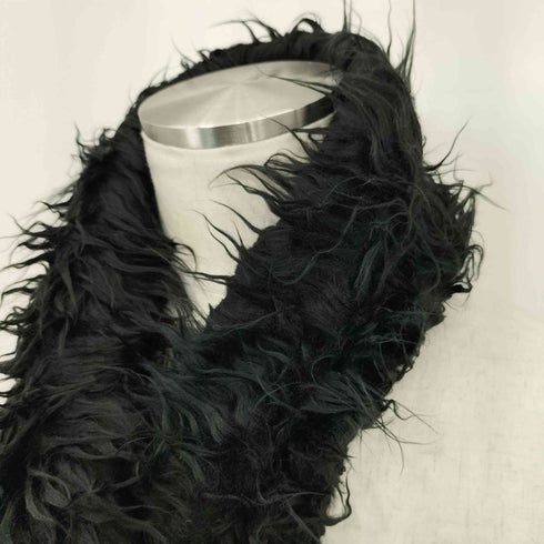 アワーレガシィー OUR LEGACY FLOSS SCARF BLACK FAKE FUR メンズ