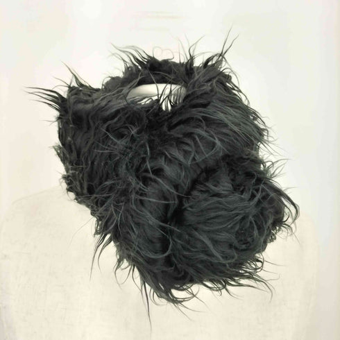 アワーレガシィー OUR LEGACY FLOSS SCARF BLACK FAKE FUR メンズ