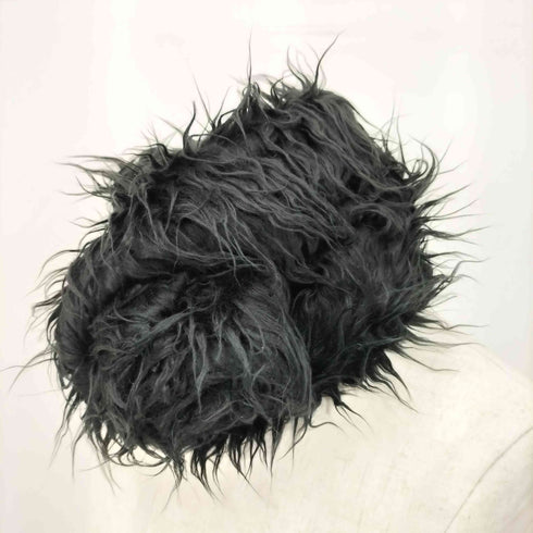 アワーレガシィー OUR LEGACY FLOSS SCARF BLACK FAKE FUR メンズ