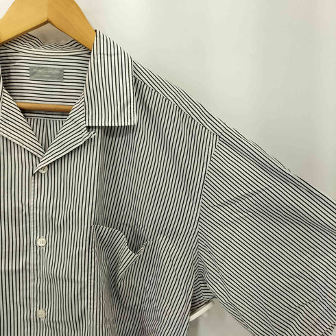 コムデギャルソンオム COMME des GARCONS HOMME 90s 銀タグ 田中オム オープンカラー ストライプ 半袖シャツ メンズ