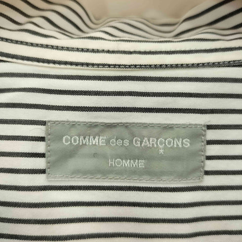 コムデギャルソンオム COMME des GARCONS HOMME 90s 銀タグ 田中オム オープンカラー ストライプ 半袖シャツ メンズ