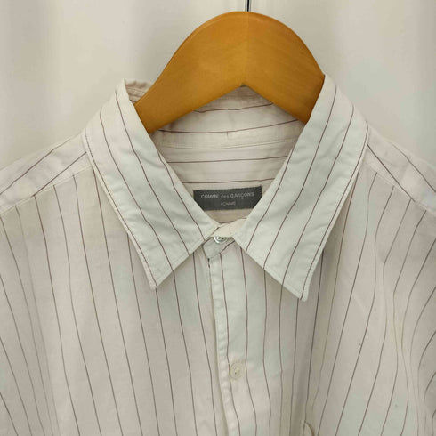 コムデギャルソンオム COMME des GARCONS HOMME 90s 銀タグ 田中オム ヘンリーネック ストライプ柄 半袖シャツ メンズ