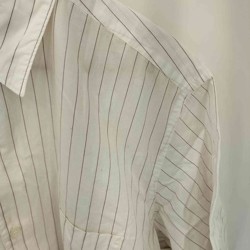 コムデギャルソンオム COMME des GARCONS HOMME 90s 銀タグ 田中オム ヘンリーネック ストライプ柄 半袖シャツ メンズ