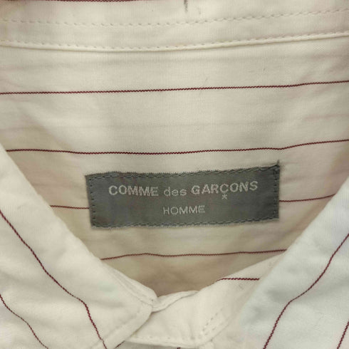 コムデギャルソンオム COMME des GARCONS HOMME 90s 銀タグ 田中オム ヘンリーネック ストライプ柄 半袖シャツ メンズ
