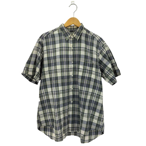 コムデギャルソンオム COMME des GARCONS HOMME 90s 銀タグ 田中オム チェック柄 レギュラーカラー半袖シャツ メンズ