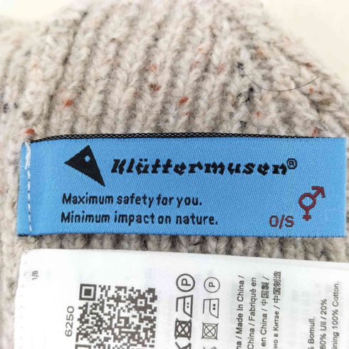 Klättermusen ロゴ刺繍メランジウールニットキャップ メンズ ONE SIZE