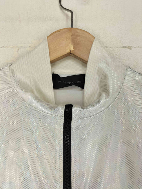 FOTUS ラメデザインダブルジップトップス Y2K レディース