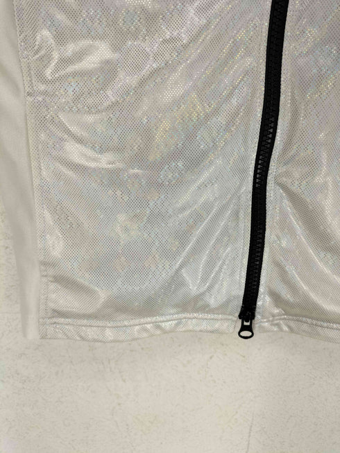 FOTUS ラメデザインダブルジップトップス Y2K レディース