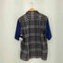 コムデギャルソンオム COMME des GARCONS HOMME 銀タグ 田中オム ウールスリーブドッキング モザイクチェック柄 オープンカラー半袖シャツ メンズ