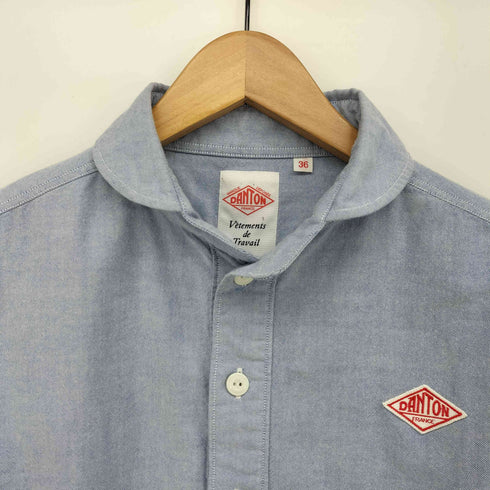 ダントン DANTON ラウンドカラー プルオーバー シャツ レディース 36