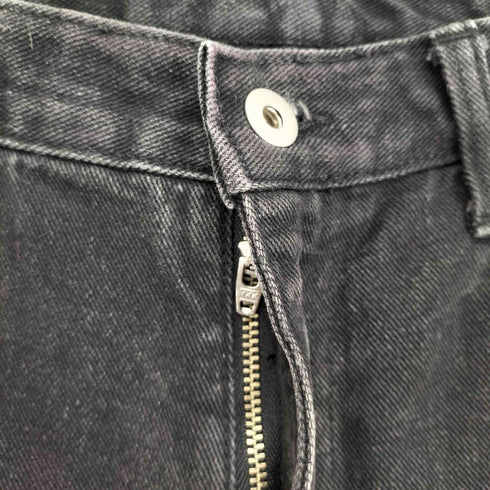 Dying breed スキニーブラックフレアデニムパンツ import メンズ 3