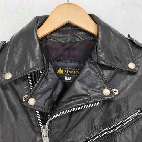 アーメン ARMEN USA製 ダブルライダースジャケット メンズ US:40