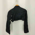 ノワールケイニノミヤ noir kei ninomiya 24SS Tuxedo Cropped Blouse フレアスリーブ ボウタイ クロップド長袖シャツ レディース S