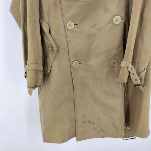 バーバリーズ BURBERRYS 50-60S 英国製 LEWIS & THOS SALTZ 大文字タグ 裏地 チェック トレンチ コート メンズ