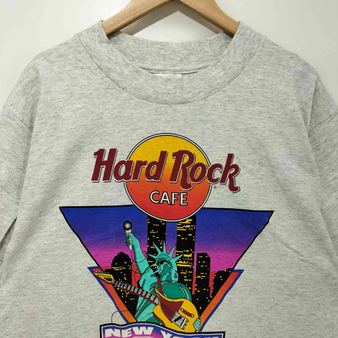 ハードロックカフェ Hard Rock Cafe 90S USA製 newyork クルーネックTシャツ メンズ JPN:L