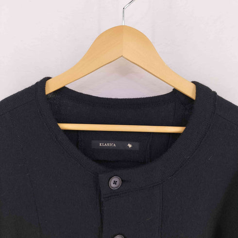 クラシカ KLASICA AB GENOU 羊毛 ノーカラーコート メンズ JPN:3