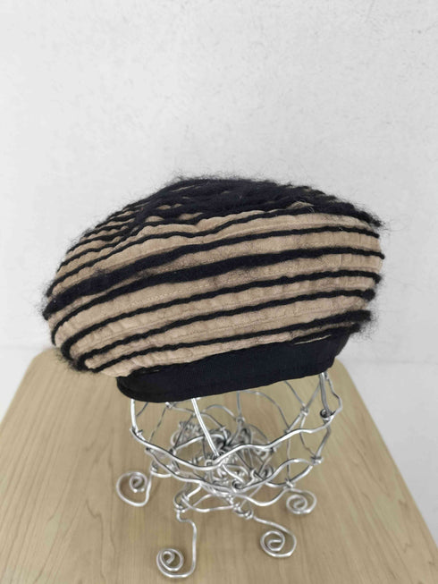 ジバンシィ GIVENCHY レーヨン100 ラインデザインベレー帽 メンズ