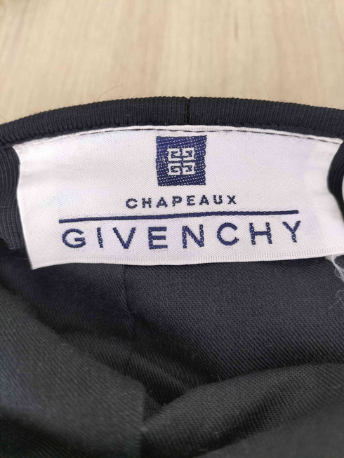 ジバンシィ GIVENCHY レーヨン100 ラインデザインベレー帽 メンズ