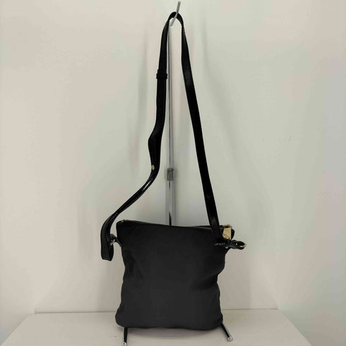 フルラ FURLA レザー切替 ナイロン ショルダーバッグ サコッシュ レディース