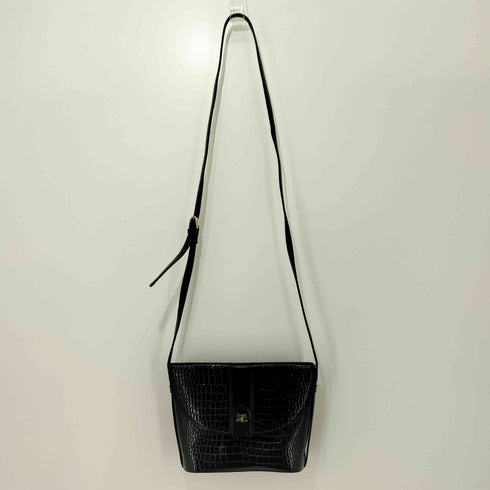 クレージュ courreges クロコ型押し ショルダーバッグ レディース