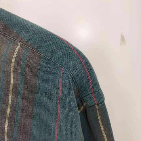 ラルフローレン RALPH LAUREN 90s ポニー刺繍 コットン ストライプ ボタンダウンシャツ メンズ import:L