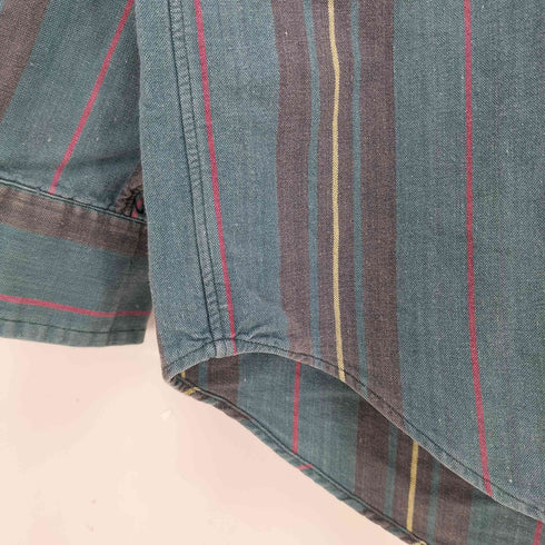 ラルフローレン RALPH LAUREN 90s ポニー刺繍 コットン ストライプ ボタンダウンシャツ メンズ import:L