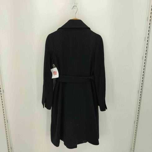 ダナキャランニューヨーク DKNY 90-00s ウールメルトン シェイプデザイン コート レディース 4