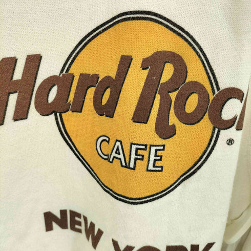 ハードロックカフェ Hard Rock Cafe 90S USA製 HANESボディ newyork クルーネックスウェット メンズ JPN:L