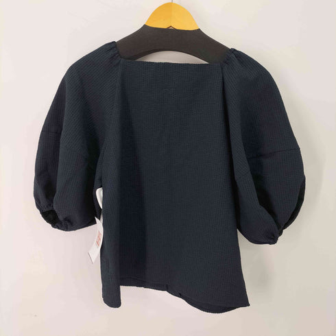 ナチュラルビューティーベーシック NATURAL BEAUTY BASIC サッカーボリュームスリーブブラウス レディース JPN:M