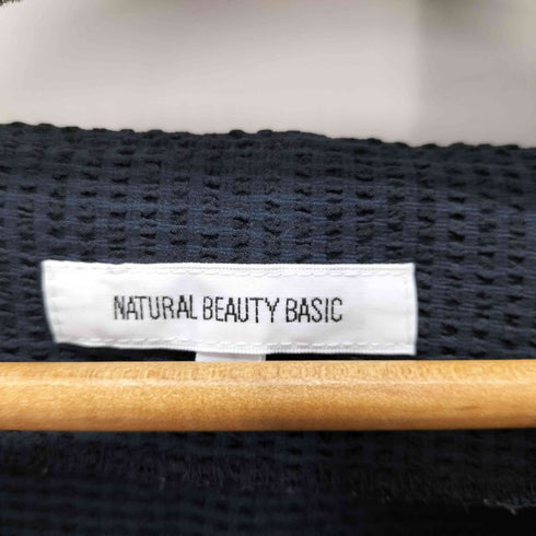 ナチュラルビューティーベーシック NATURAL BEAUTY BASIC サッカーボリュームスリーブブラウス レディース JPN:M