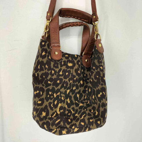 ミュベール MUVEIL レオパード柄 2wayハンドバッグ レディース