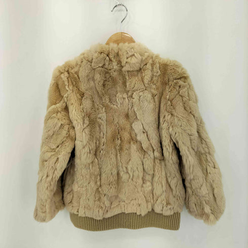 Rouge vif モックネック ラビットファージャケット レディース