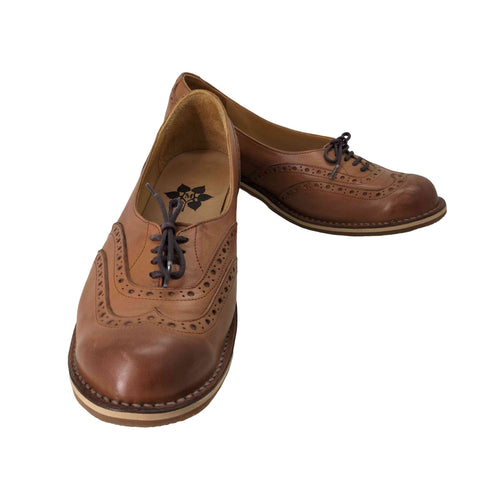 mukava ウィングチップ レースアップ パンプス レディース 25cm