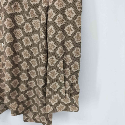 タケオキクチ TAKEO KIKUCHI 総柄オープンカラーポリシャツ メンズ JPN:3