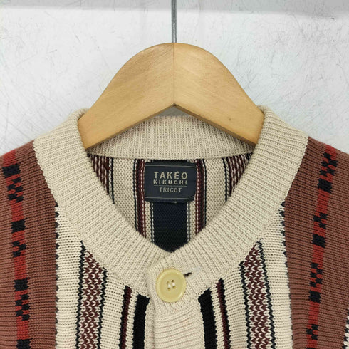 タケオキクチ TAKEO KIKUCHI TRICOT コットンニットカーディガン メンズ JPN:3