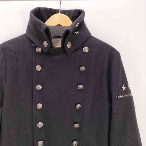 KINGLY MASK レーヨン混 錨ボタン スター スタッズ ウール ナポレオン ジャケット メンズ JPN:3