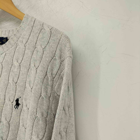 ポロラルフローレン POLO RALPH LAUREN ポニー刺繍 ケーブルニットセーター メンズ JPN:M