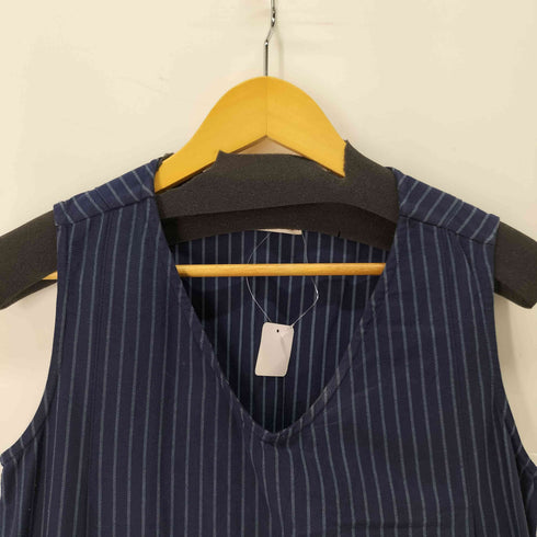 フランクリーダー FRANK LEDER ストライプリネンワンピース レディース