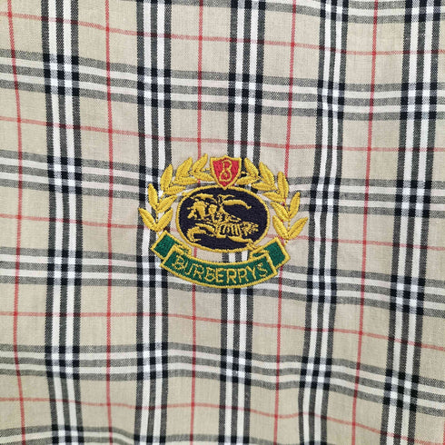 バーバリーズ BURBERRYS 90s 白タグ ロゴ刺繍 ノバチェック リバーシブル スイングトップ メンズ import:M
