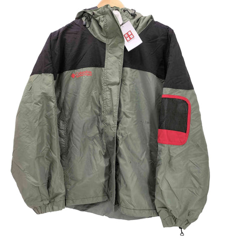 コロンビア Columbia Sportswear Company 90-00S ロゴ刺繍 バイカラー ナイロン マウンテン ジャケット 裾ドローコード メンズ LL