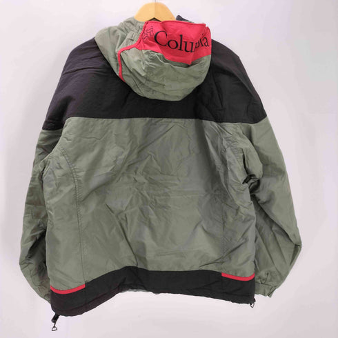 コロンビア Columbia Sportswear Company 90-00S ロゴ刺繍 バイカラー ナイロン マウンテン ジャケット 裾ドローコード メンズ LL