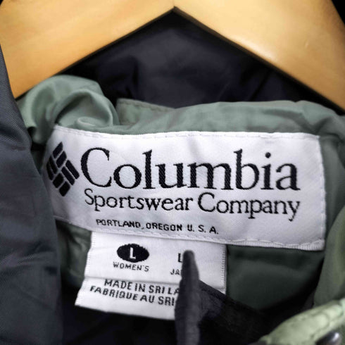 コロンビア Columbia Sportswear Company 90-00S ロゴ刺繍 バイカラー ナイロン マウンテン ジャケット 裾ドローコード メンズ LL