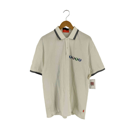 フレッドペリー FRED PERRY 4連ロゴ 刺繍 ポロシャツ メンズ import:M
