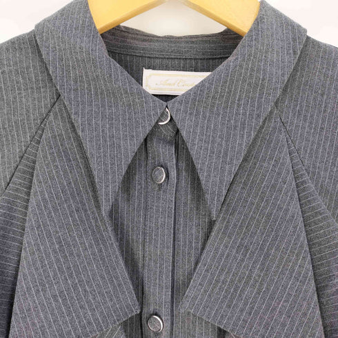 アンドクチュール And Couture ストライプフリルケープワンピース レディース FREE