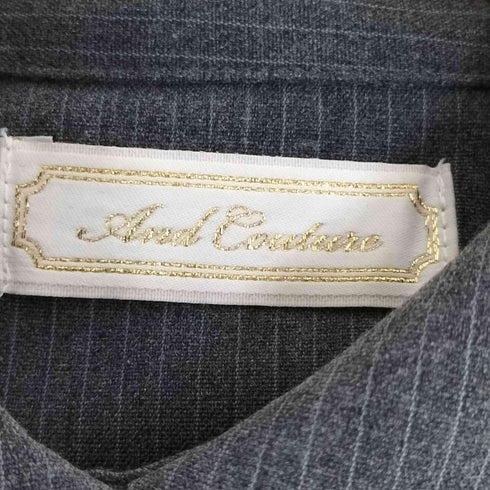 アンドクチュール And Couture ストライプフリルケープワンピース レディース FREE