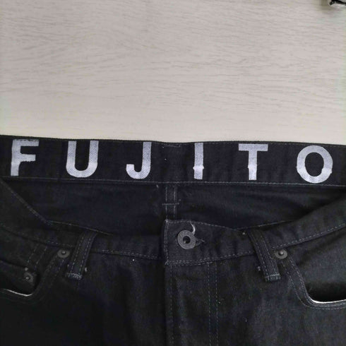 フジト FUJITO ブラックストレートデニム メンズ 32