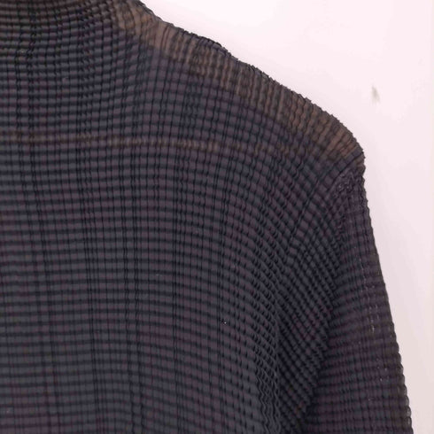 イッセイミヤケフェット ISSEY MIYAKE FETE 16ss ワッフル プリーツ ハイネック カットソー レディース JPN:2