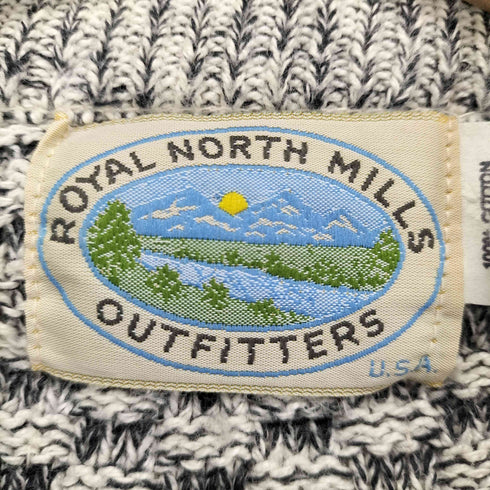 ROYAL NORTH MILLS OUTFITTERS USA製 総柄ニット メンズ M