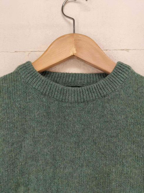 リー Lee MADE IN ITALY ウールナイロン クルーネックニット メンズ L